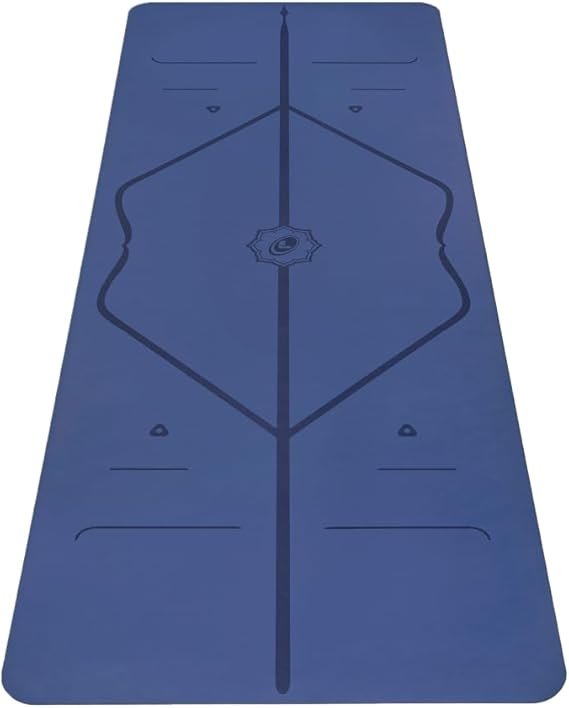 Liforme Original Yoga Mat – Free Yoga Bag Included – Patented Alignment System, Warrior-like Grip, Non-slip, Eco-friendly, sweat-resistant, long, wide, 4.2mm thick mat for comfort - Image 1