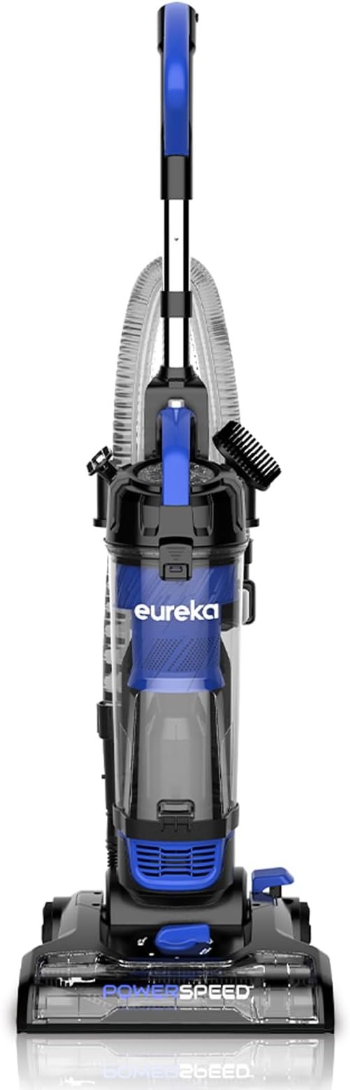 Eureka Lightweight Powerful Upright Vacuum Cleaner for Carpet and Hard Floor, PowerSpeed, New Model,Blue,black/New Model - Image 1