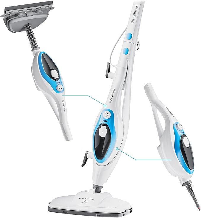 PurSteam 10-in-1 Steam Mop, Floor Steamer with Detachable Handheld Steam Cleaner for Tile, Hardwood Floors - Image 1
