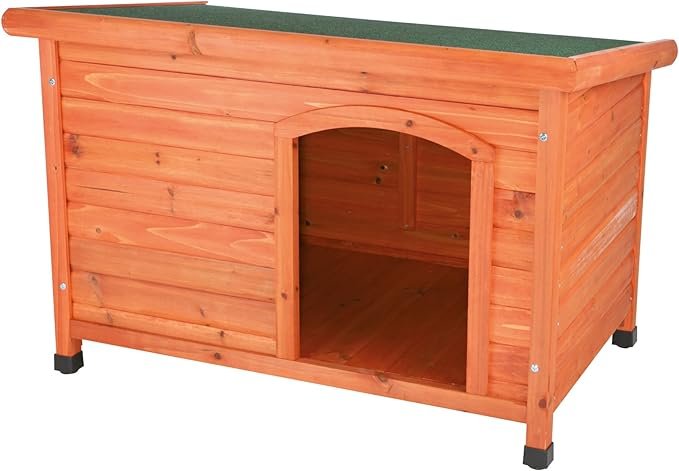 TRIXIE Pet Products Dog Club House, Large,Glazed Pine,40.75×26.75×28.25 Inch (Pack of 1),39552 - Image 1