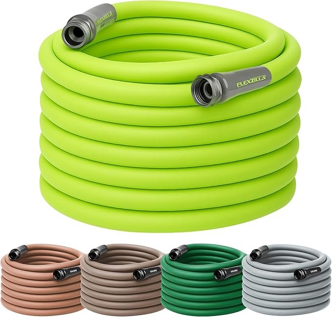 Flexzilla Garden Hose 5/8 in. x 100 ft., Lightweight All-Weather Water Hose, Durable and Flexible, Leak-Free Connections - Image 1