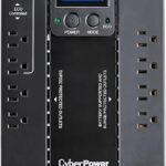 CyberPower EC850LCD Ecologic UPS Battery Backup and Surge Protector, 850VA/510W, 12 Outlets, ECO Mode, Compact, UL Certified