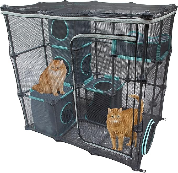 Kitty City Outdoor Catio Furniture and Play Kits for Cats, Outdoor Mega Kit - Image 1