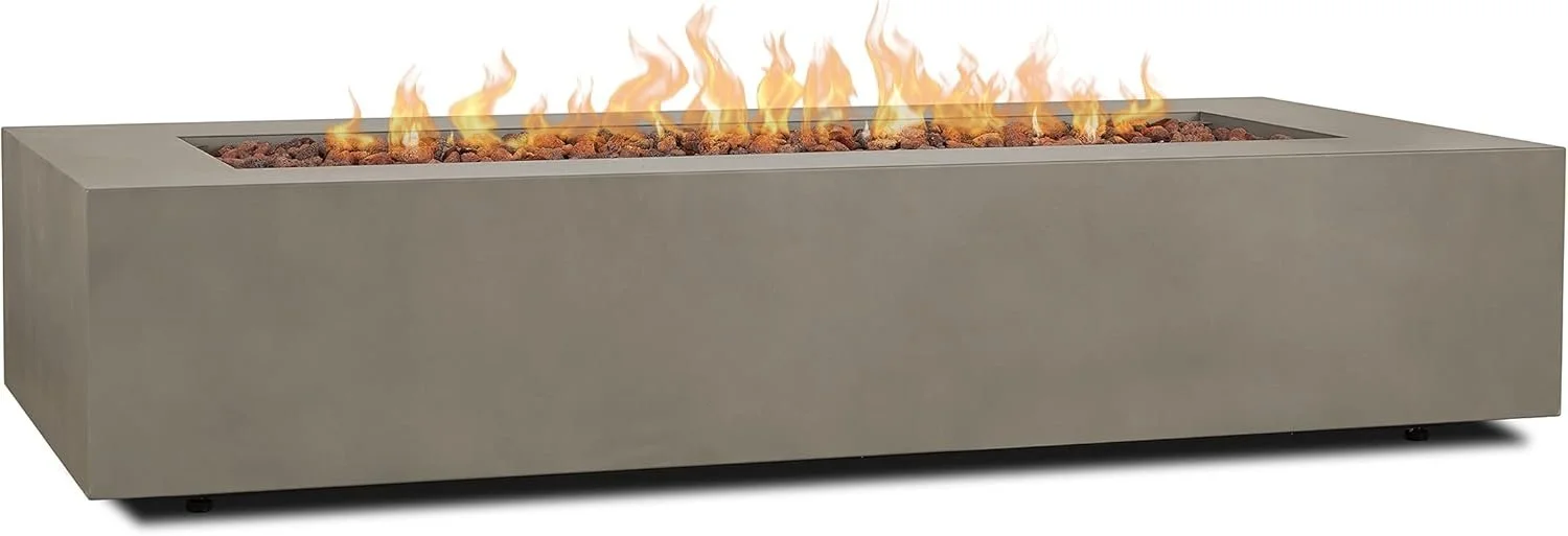 Real Flame Aegean 70″ Rectangles Propane Fire Tables - Image 1