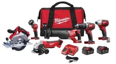 Milwaukee M18 Cordless Lithium-Ion 6-Tool Combo Kit - Image 1
