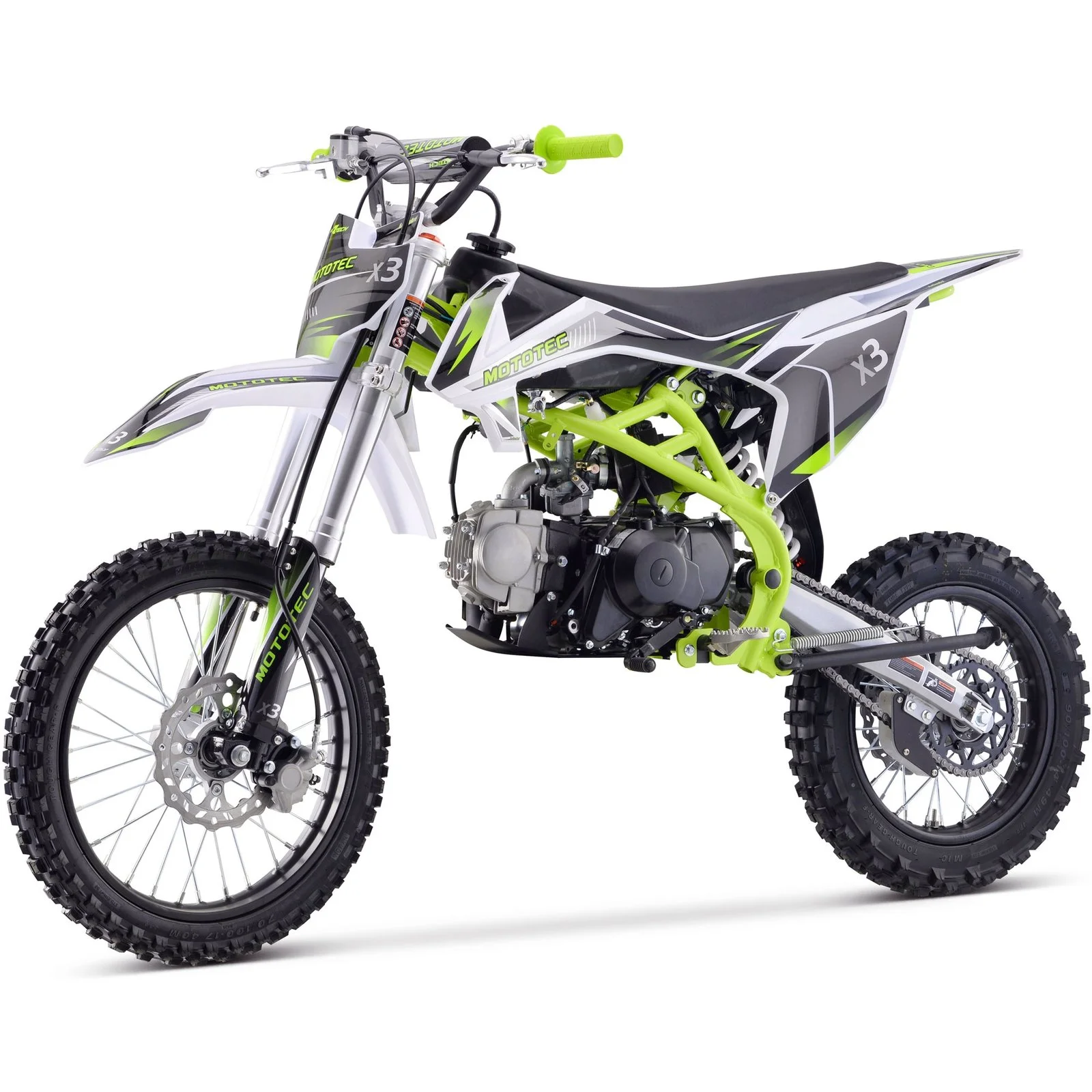 MotoTec X3 125cc 4-Stroke Gas Dirt Bikes - Image 1