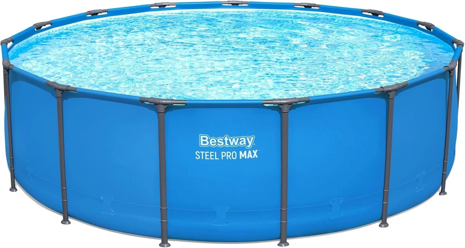 Bestway Steel Pro Max 15′ x 48″ Round Above Ground Pool Kits - Image 1